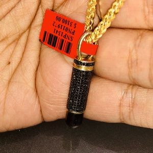Real diamond custom made Bullet pendant charm Best Gift ever huge sale birthday